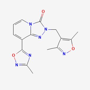 2-[(3,5-dimethylisoxazol-4-yl)methyl]-8-(3-methyl-1,2,4-oxadiazol-5-yl)[1,2,4]triazolo[4,3-a]pyridin-3(2H)-one