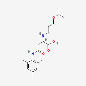 2-((3-Isopropoxypropyl)amino)-4-(mesitylamino)-4-oxobutanoic acid