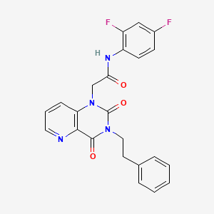 N-(2,4-difluorophenyl)-2-(2,4-dioxo-3-phenethyl-3,4-dihydropyrido[3,2-d]pyrimidin-1(2H)-yl)acetamide