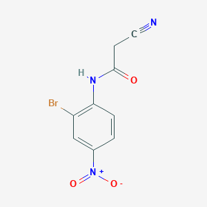 molecular formula C9H6BrN3O3 B2404651 N-(2-bromo-4-nitrophenyl)-2-cyanoacetamide CAS No. 955288-37-6