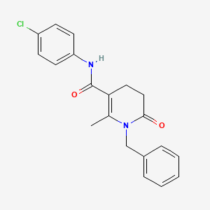 1-benzyl-N-(4-chlorophenyl)-2-methyl-6-oxo-1,4,5,6-tetrahydro-3-pyridinecarboxamide