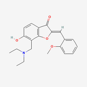 (Z)-7-((diethylamino)methyl)-6-hydroxy-2-(2-methoxybenzylidene)benzofuran-3(2H)-one
