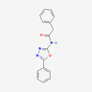 2-phenyl-N-(5-phenyl-1,3,4-oxadiazol-2-yl)acetamide