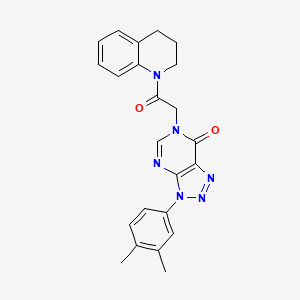 6-[2-(3,4-dihydro-2H-quinolin-1-yl)-2-oxoethyl]-3-(3,4-dimethylphenyl)triazolo[4,5-d]pyrimidin-7-one