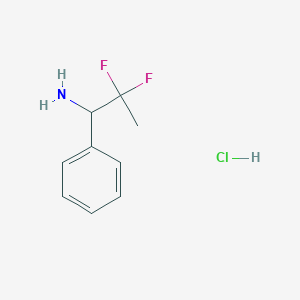 2,2-Difluoro-1-phenylpropan-1-amine;hydrochloride