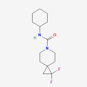 N-cyclohexyl-1,1-difluoro-6-azaspiro[2.5]octane-6-carboxamide