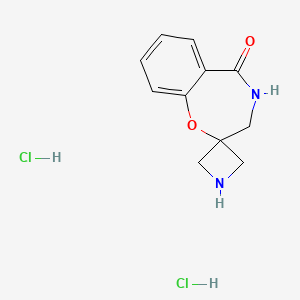 Spiro[3,4-dihydro-1,4-benzoxazepine-2,3'-azetidine]-5-one;dihydrochloride
