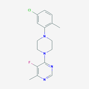 4-[4-(5-Chloro-2-methylphenyl)piperazin-1-yl]-5-fluoro-6-methylpyrimidine