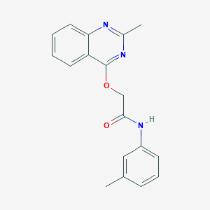 molecular formula C18H17N3O2 B2404743 N-(3-methylphenyl)-2-[(2-methylquinazolin-4-yl)oxy]acetamide CAS No. 1030125-70-2