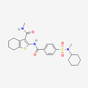 2-(4-(N-cyclohexyl-N-methylsulfamoyl)benzamido)-N-methyl-4,5,6,7-tetrahydrobenzo[b]thiophene-3-carboxamide