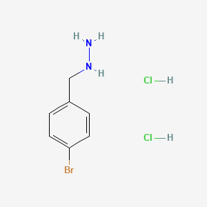 molecular formula C7H11BrCl2N2 B2404801 (4-Bromobenzyl)hydrazine dihydrochloride CAS No. 1260812-19-8