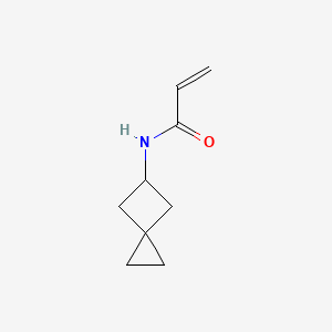molecular formula C9H13NO B2404810 N-Spiro[2.3]hexan-5-ylprop-2-enamide CAS No. 2190140-87-3