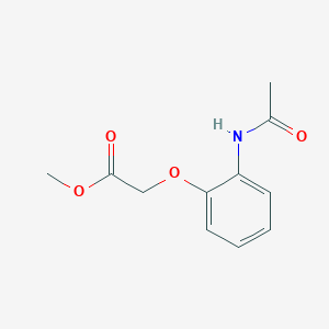 molecular formula C11H13NO4 B2404863 Methyl 2-(2-acetamidophenoxy)acetate CAS No. 452346-27-9