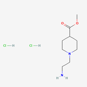 molecular formula C9H20Cl2N2O2 B2404904 Methyl 1-(2-aminoethyl)piperidine-4-carboxylate dihydrochloride CAS No. 2138513-97-8