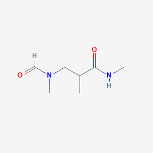 molecular formula C7H14N2O2 B2404973 n,2-Dimethyl-3-(n-methylformamido)propanamide CAS No. 1701962-10-8