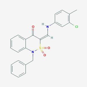 (3E)-1-benzyl-3-{[(3-chloro-4-methylphenyl)amino]methylene}-1H-2,1-benzothiazin-4(3H)-one 2,2-dioxide