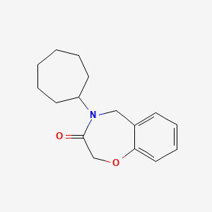 4-cycloheptyl-4,5-dihydro-1,4-benzoxazepin-3(2H)-one