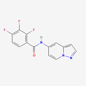 2,3,4-trifluoro-N-(pyrazolo[1,5-a]pyridin-5-yl)benzamide