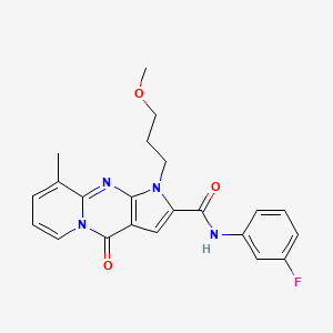 N-(3-fluorophenyl)-1-(3-methoxypropyl)-9-methyl-4-oxo-1,4-dihydropyrido[1,2-a]pyrrolo[2,3-d]pyrimidine-2-carboxamide