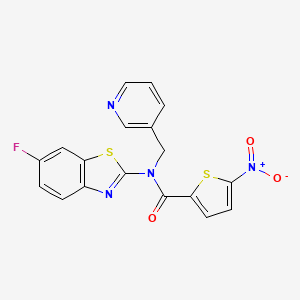 N-(6-fluorobenzo[d]thiazol-2-yl)-5-nitro-N-(pyridin-3-ylmethyl)thiophene-2-carboxamide