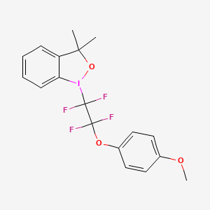 1-(4-Methoxyphenoxy tetrafluoroethyl)-3,3-dimethyl-1,2-benziodoxole