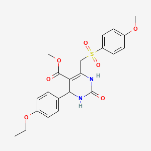 Methyl 4-(4-ethoxyphenyl)-6-(((4-methoxyphenyl)sulfonyl)methyl)-2-oxo-1,2,3,4-tetrahydropyrimidine-5-carboxylate
