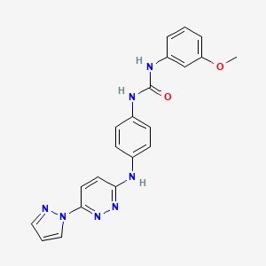 1-(4-((6-(1H-pyrazol-1-yl)pyridazin-3-yl)amino)phenyl)-3-(3-methoxyphenyl)urea