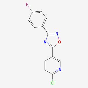 2-Chloro-5-[3-(4-fluorophenyl)-1,2,4-oxadiazol-5-yl]pyridine
