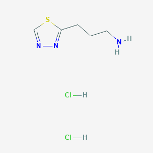 3-(1,3,4-Thiadiazol-2-yl)propan-1-amine;dihydrochloride