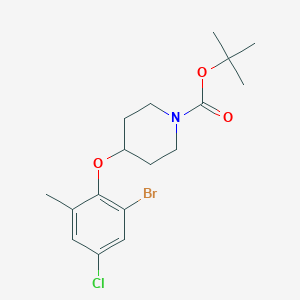 Tert-butyl 4-(2-bromo-4-chloro-6-methylphenoxy)piperidine-1-carboxylate