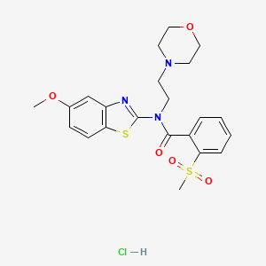 N-(5-methoxybenzo[d]thiazol-2-yl)-2-(methylsulfonyl)-N-(2-morpholinoethyl)benzamide hydrochloride
