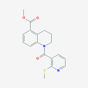 Methyl 1-[2-(methylsulfanyl)pyridine-3-carbonyl]-1,2,3,4-tetrahydroquinoline-5-carboxylate