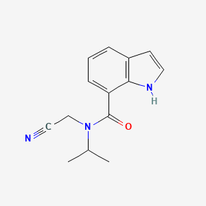 N-(Cyanomethyl)-N-propan-2-yl-1H-indole-7-carboxamide