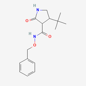 N-(benzyloxy)-4-tert-butyl-2-oxopyrrolidine-3-carboxamide