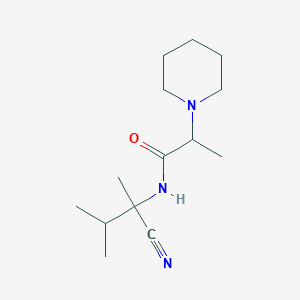 N-(1-cyano-1,2-dimethylpropyl)-2-(piperidin-1-yl)propanamide