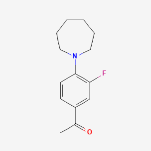1-(4-Azepan-1-YL-3-fluorophenyl)ethanone
