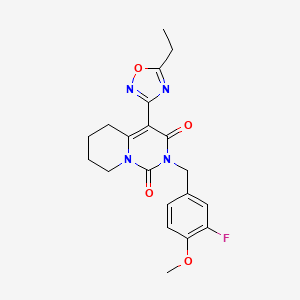 4-(5-ethyl-1,2,4-oxadiazol-3-yl)-2-(3-fluoro-4-methoxybenzyl)-5,6,7,8-tetrahydro-1H-pyrido[1,2-c]pyrimidine-1,3(2H)-dione