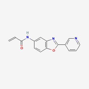 molecular formula C15H11N3O2 B2405121 N-(2-(pyridin-3-yl)benzo[d]oxazol-5-yl)acrylamide CAS No. 2177366-40-2