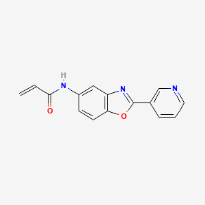 N-(2-(pyridin-3-yl)benzo[d]oxazol-5-yl)acrylamide