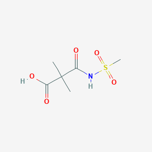 2-(Methanesulfonylcarbamoyl)-2,2-dimethylacetic acid
