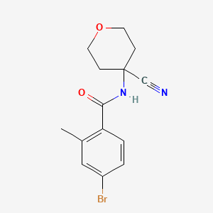 4-Bromo-N-(4-cyanooxan-4-YL)-2-methylbenzamide