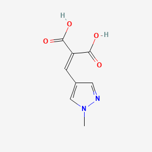 2-[(1-Methylpyrazol-4-YL)methylidene]propanedioic acid