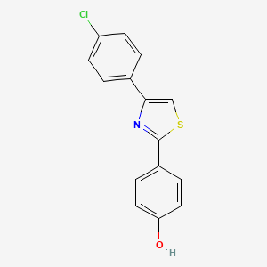 4-[4-(4-Chlorophenyl)-1,3-thiazol-2-yl]phenol