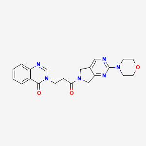 3-(3-(2-morpholino-5H-pyrrolo[3,4-d]pyrimidin-6(7H)-yl)-3-oxopropyl)quinazolin-4(3H)-one