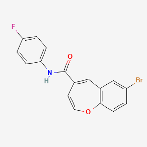 7-bromo-N-(4-fluorophenyl)-1-benzoxepine-4-carboxamide