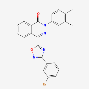 4-[3-(3-bromophenyl)-1,2,4-oxadiazol-5-yl]-2-(3,4-dimethylphenyl)phthalazin-1(2H)-one