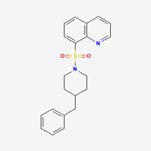 8-[(4-Benzylpiperidin-1-yl)sulfonyl]quinoline
