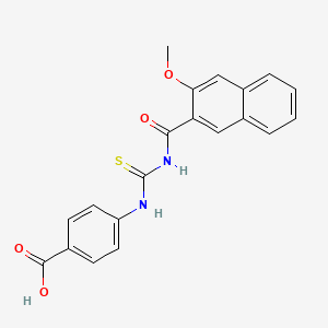 4-[(3-Methoxynaphthalene-2-carbonyl)carbamothioylamino]benzoic acid