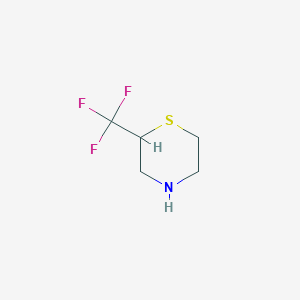 molecular formula C5H8F3NS B2405198 2-(trifluoromethyl)thiomorpholine CAS No. 1446485-41-1