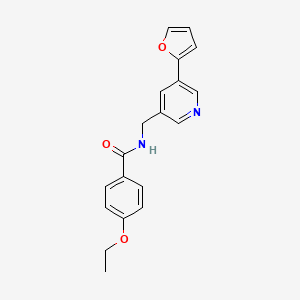 4-ethoxy-N-((5-(furan-2-yl)pyridin-3-yl)methyl)benzamide